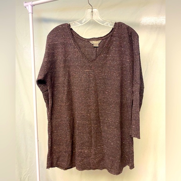 Natural Reflections Women’s 3/4 Sleeve Sweater - Picture 1 of 3